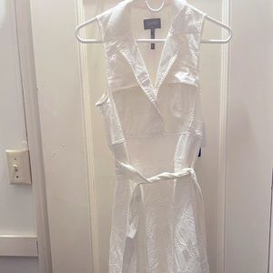 Laundry by Shelli Segal white shirtdress (NWT)